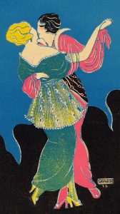 illustration of two women dancing
